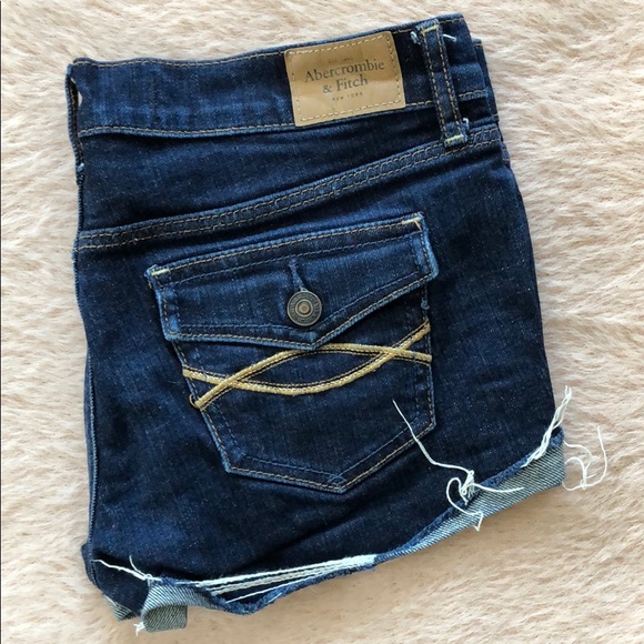 Abercrombie & Fitch Pants - A&F Low Rise Denim Shorts